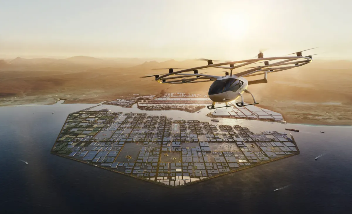 NEOM and Volocopter Celebrate Saudi Arabia's First eVTOL Flight